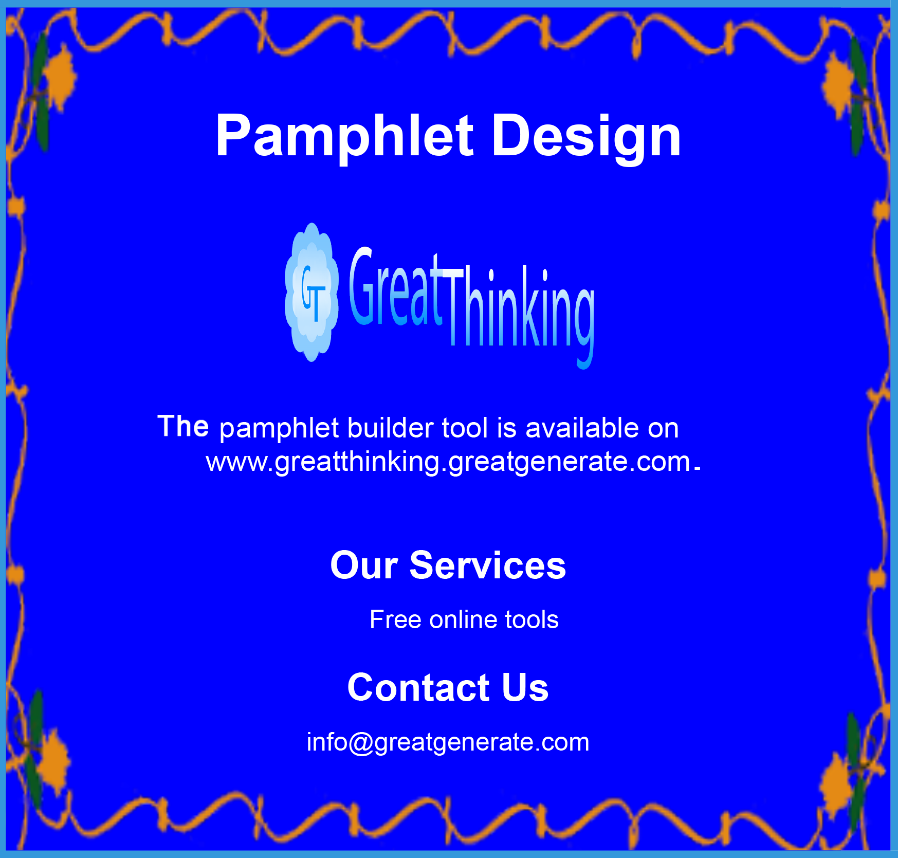 Free Pamphlet Maker Tool